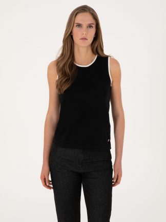 تاپ زنانه مشکی پیرکاردین