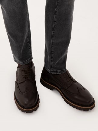 کفش روزمره مردانه قهوه ای پیرکاردین