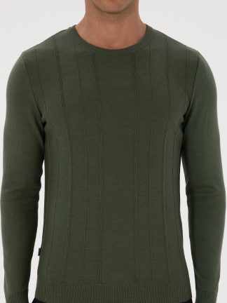 پلیور مردانه خاکی تیره پیرکاردین