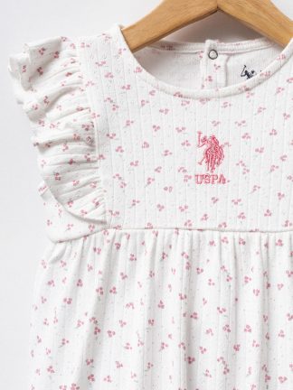 سرهمی نوزاد دختر صورتی یو اس پولو