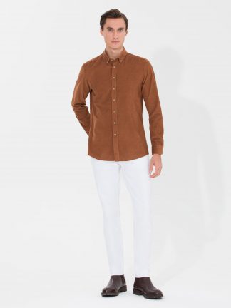 شلوار جین اسلیم فیت مردانه سفید کاشارل