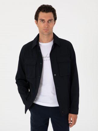 کاپشن مردانه سرمه ای کاشارل