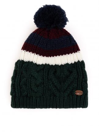 کلاه بافت پسرانه سبز تیره یو اس پولو