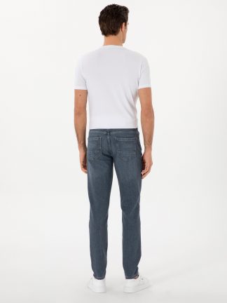 شلوار جین اسلیم فیت مردانه سرمه ای تیره کاشارل