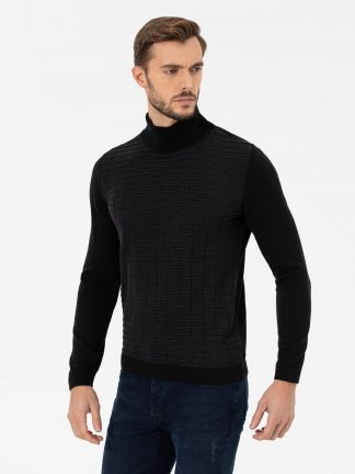 پلیور مردانه مشکی پیرکاردین