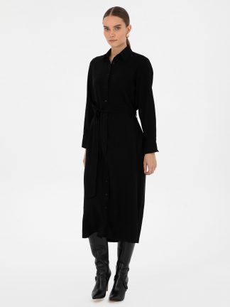 پیراهن زنانه مشکی پیرکاردین