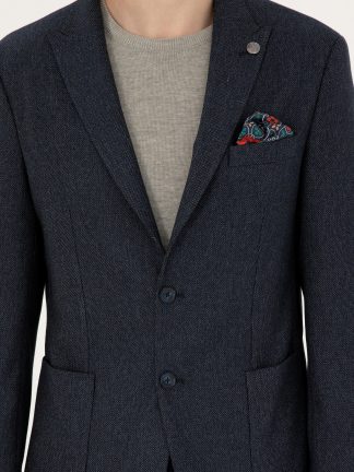 کت مردانه سرمه ای پیرکاردین