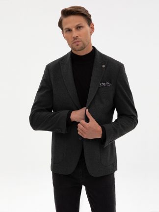 کت مردانه خاکستری تیره پیرکاردین