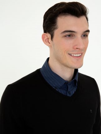 پلیور مردانه مشکی پیرکاردین