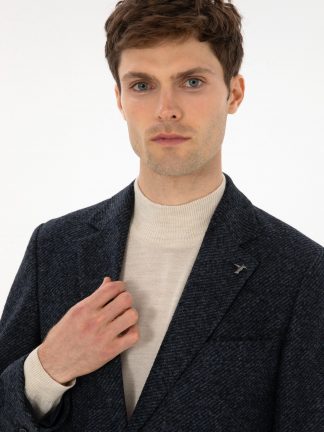 کت مردانه سرمه ای کاشارل