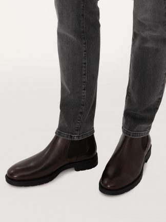 بوت چلسی مردانه قهوه ای پیرکاردین