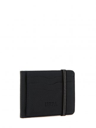 کیف پول و کارت مردانه سرمه ای یو اس پولو