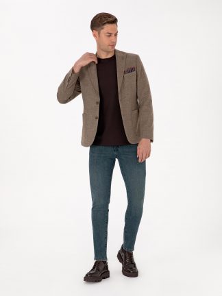 کت مردانه قهوه ای پیرکاردین