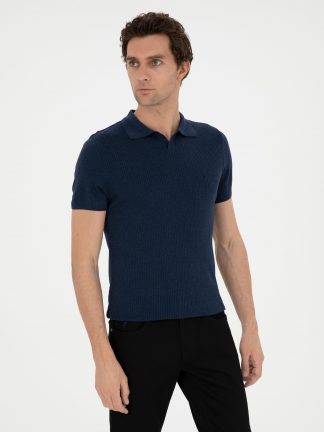 پلیور مردانه نیلی کاشارل