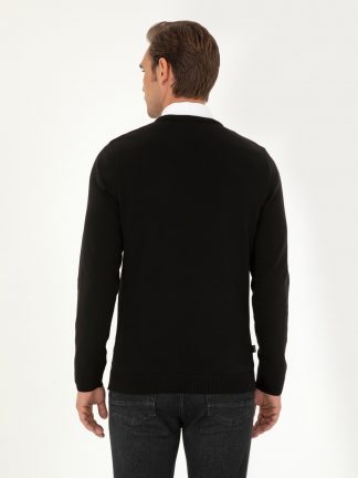 پلیور مردانه مشکی پیرکاردین