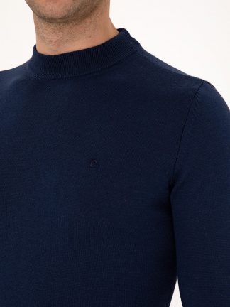 پلیور مردانه آبی لاجوردی روشن پیرکاردین