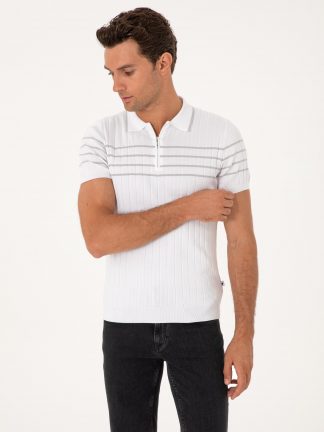 پلیور مردانه سفید کاشارل