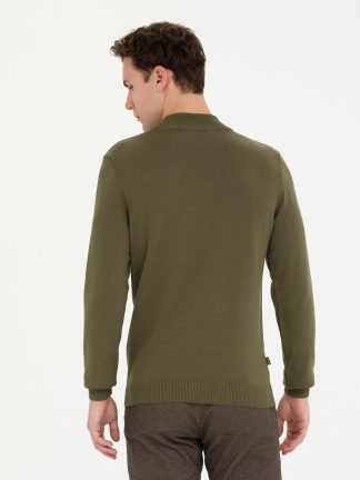 پلیور مردانه خاکی تیره پیرکاردین