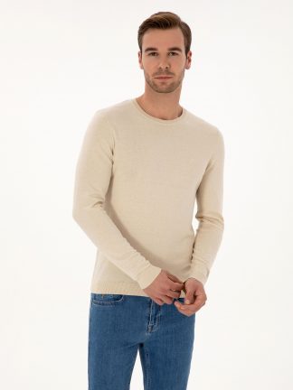 پلیور مردانه بژ کاشارل