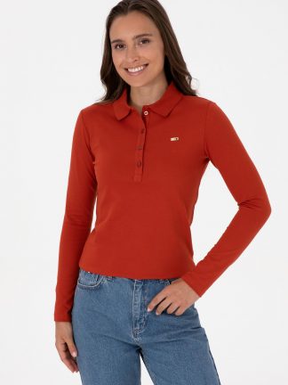 سویشرت زنانه آجری یو اس پولو