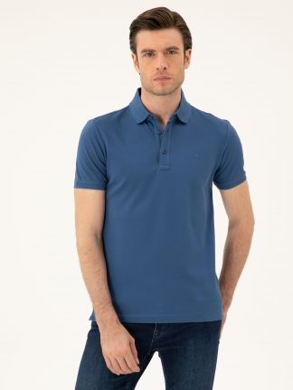 پولوشرت مردانه نیلی کاشارل