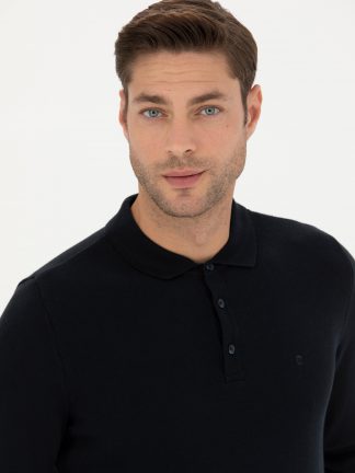 پلیور مردانه سرمه ای پیرکاردین