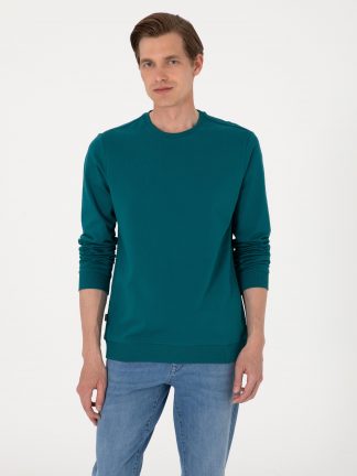 سویشرت مردانه زمردی پیرکاردین