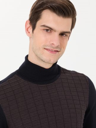 پلیور مردانه سرمه ای پیرکاردین