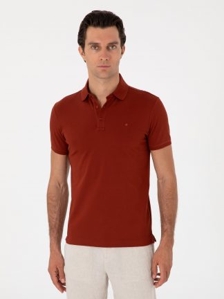 پولوشرت مردانه آجری کاشارل