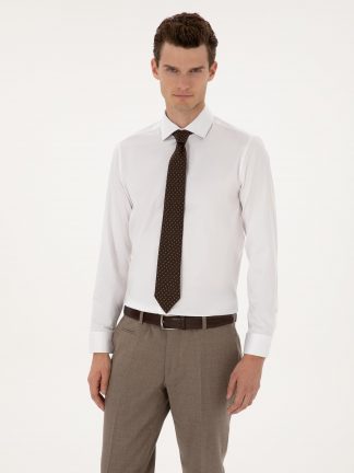 پیراهن رسمی مردانه سفید پیرکاردین