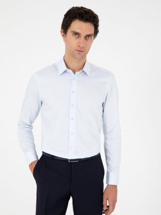 پیراهن مردانه آبی روشن کاشارل