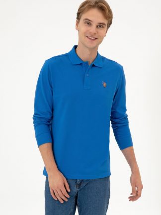 پولوشرت مردانه آبی تیره یو اس پولو