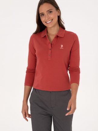 سویشرت زنانه گلبهی یو اس پولو