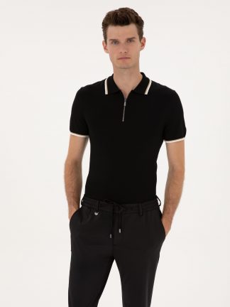 پولوشرت مردانه مشکی پیرکاردین