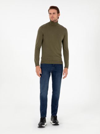 پلیور مردانه خاکی تیره پیرکاردین