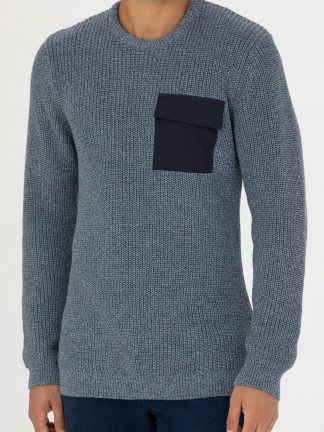 پلیور مردانه سرمه ای پیرکاردین