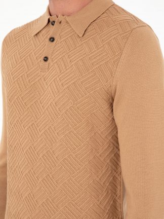 پلیور مردانه قهوه ای پیرکاردین