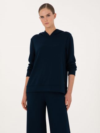 هودی زنانه سرمه ای پیرکاردین