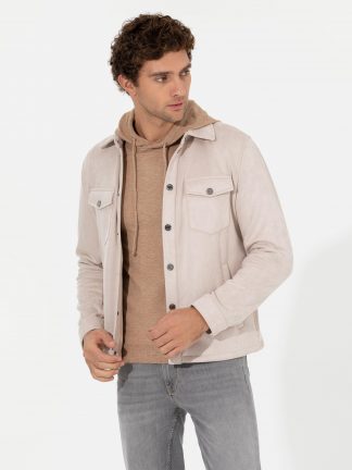 کت مردانه سفید کاشارل