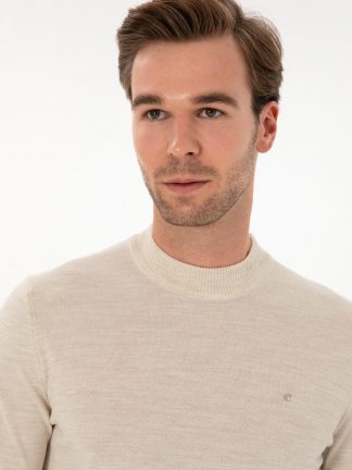 پلیور مردانه بژ کاشارل