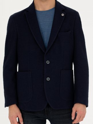 کت مردانه سرمه ای پیرکاردین