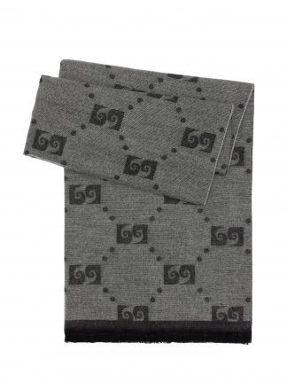 شال بافت زنانه خاکی ملانژ پیرکاردین