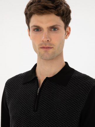 پلیور مردانه مشکی کاشارل