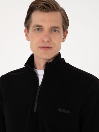 سویشرت مردانه مشکی پیرکاردین