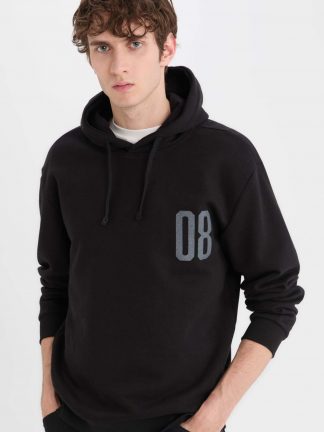 هودی مردانه مشکی دفکتو