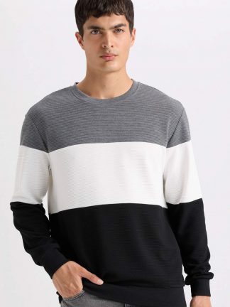 سویشرت مردانه مشکی دفکتو