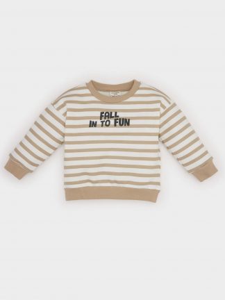 سویشرت نوزاد پسر بژ دفکتو