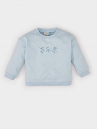 سویشرت نوزاد دختر آبی روشن دفکتو