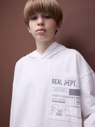 سویشرت پسرانه سفید دفکتو