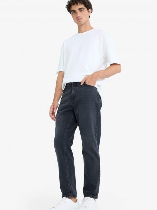 شلوار جین اسلیم فیت مردانه مشکی دفکتو